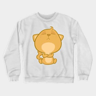 adorable sulky cat Crewneck Sweatshirt